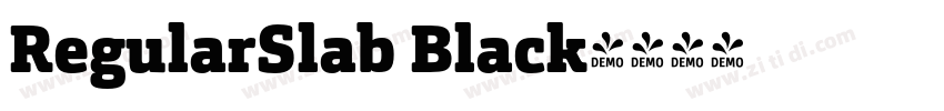 RegularSlab Black字体转换